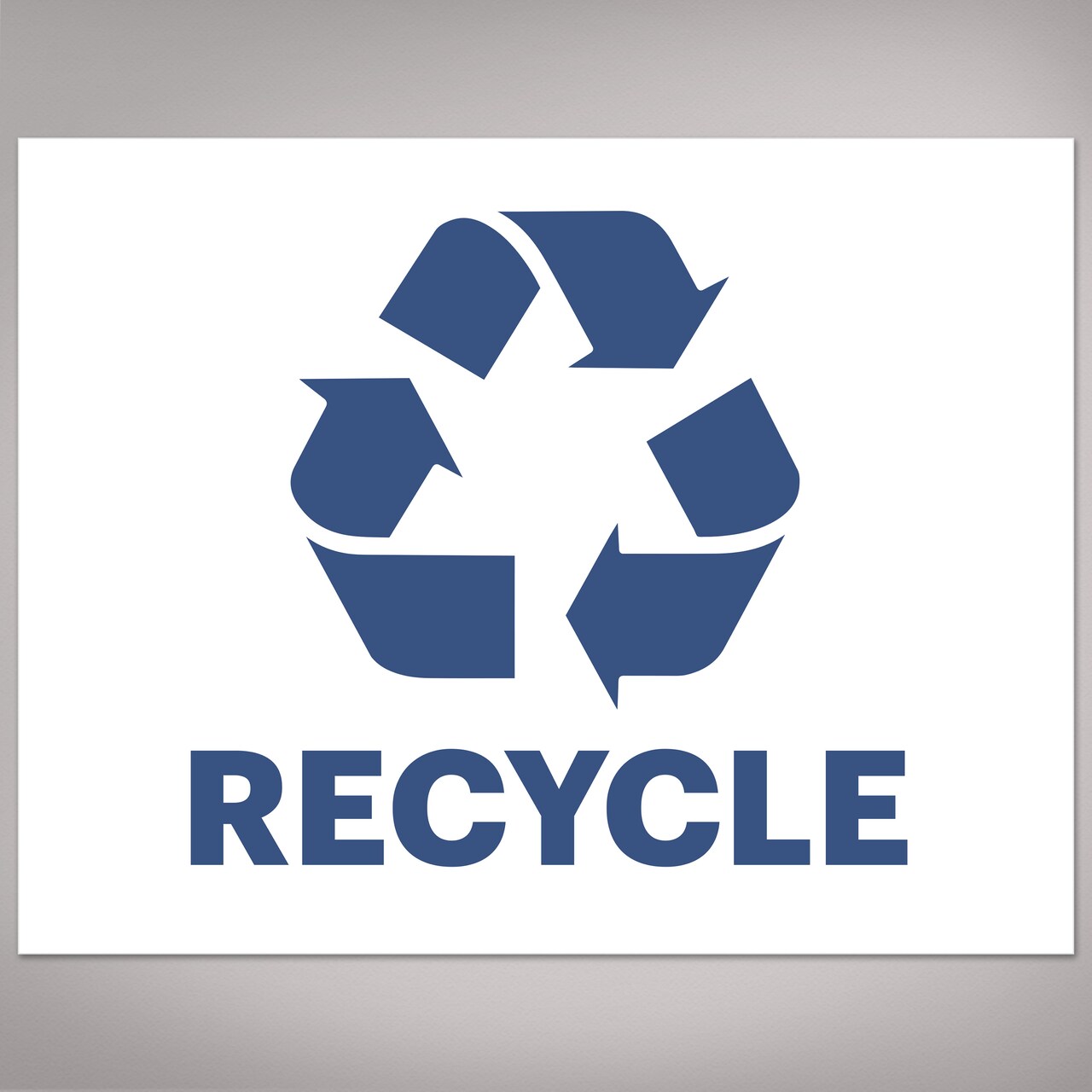 Avery Recycle Stickers, Blue Recycle Signs for Bins, Containers, Trash Cans and Walls, Waterproof, UV Resistant, Preprinted, 8-1/2" x 11", 2 Total